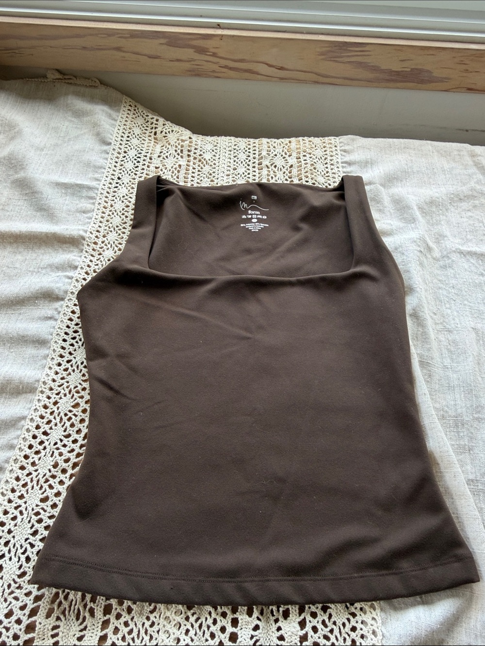 CSB Form Scoop Tank in Brown Size Small